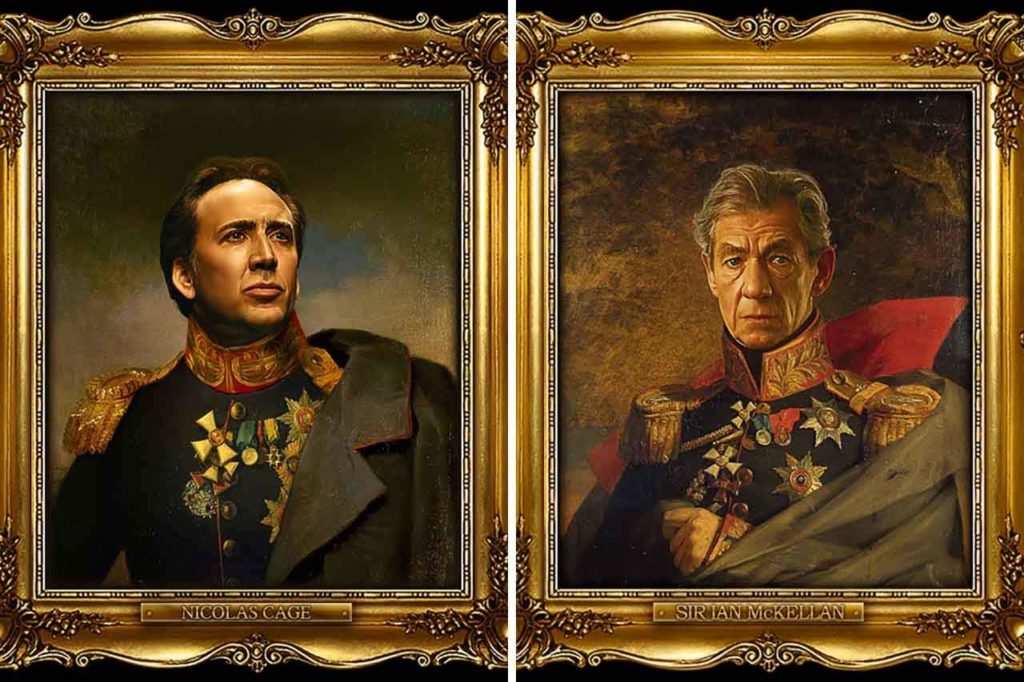 Artist Turns Famous Actors Into Russian Generals